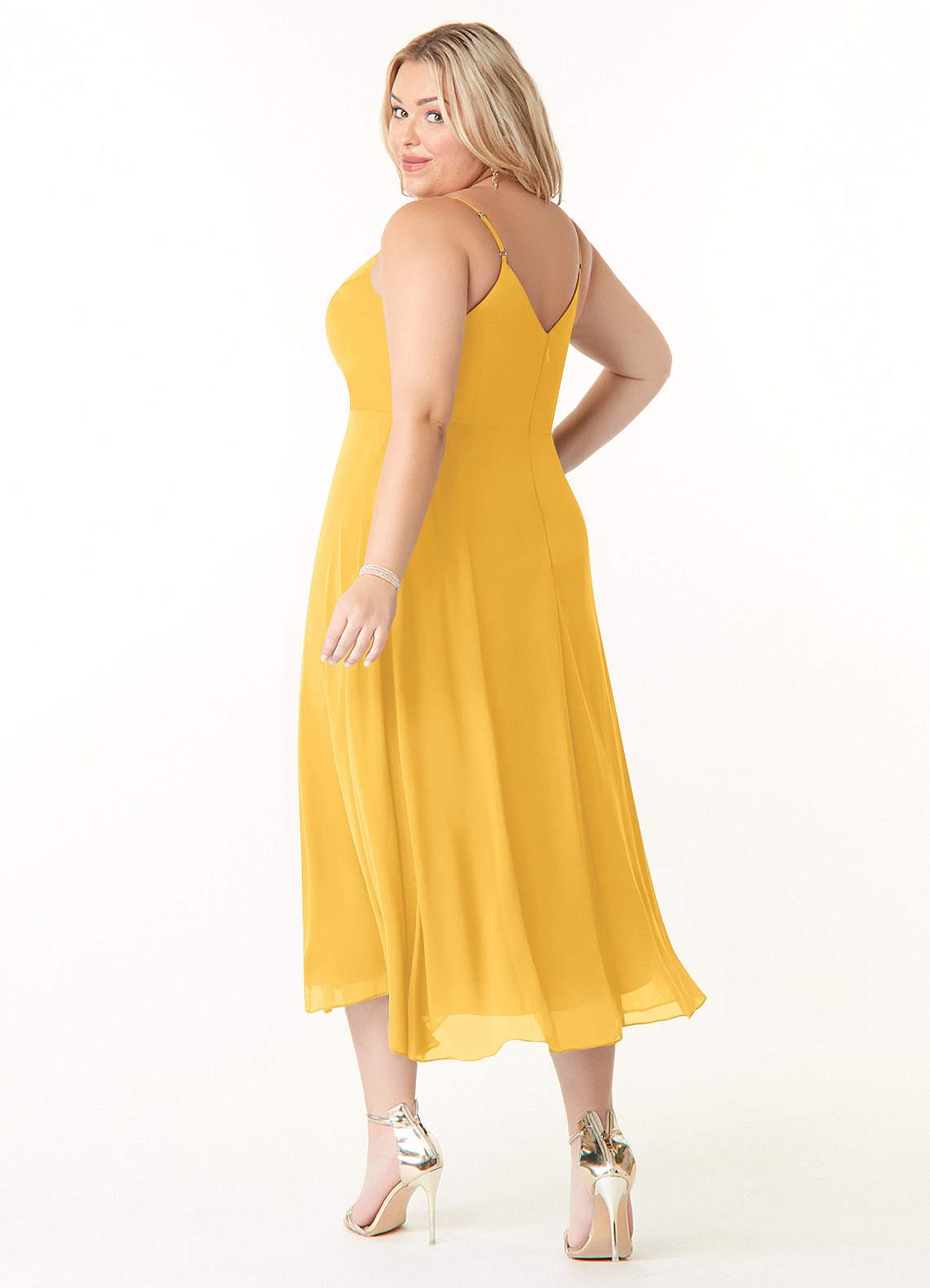 Marigold Azazie Clarissa Bridesmaid Dresses | Azazie