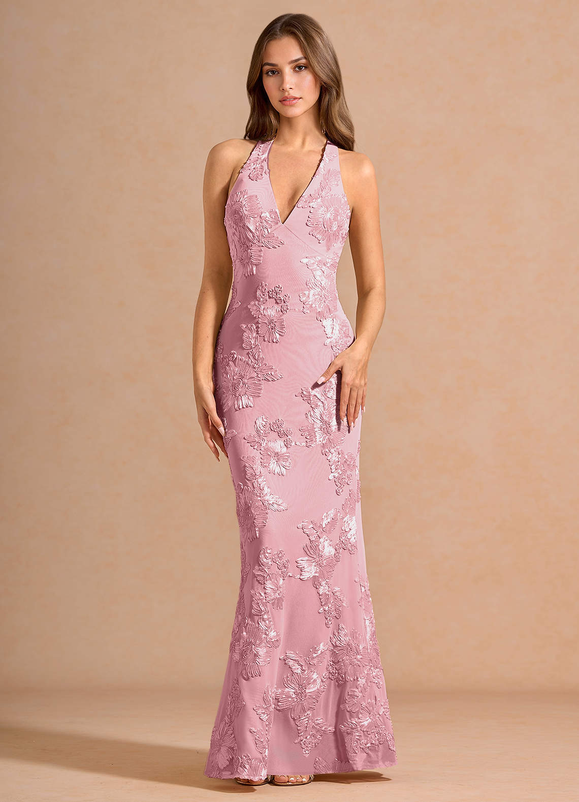 Dulcie Vaaleanpunainen Maxi mekko image2