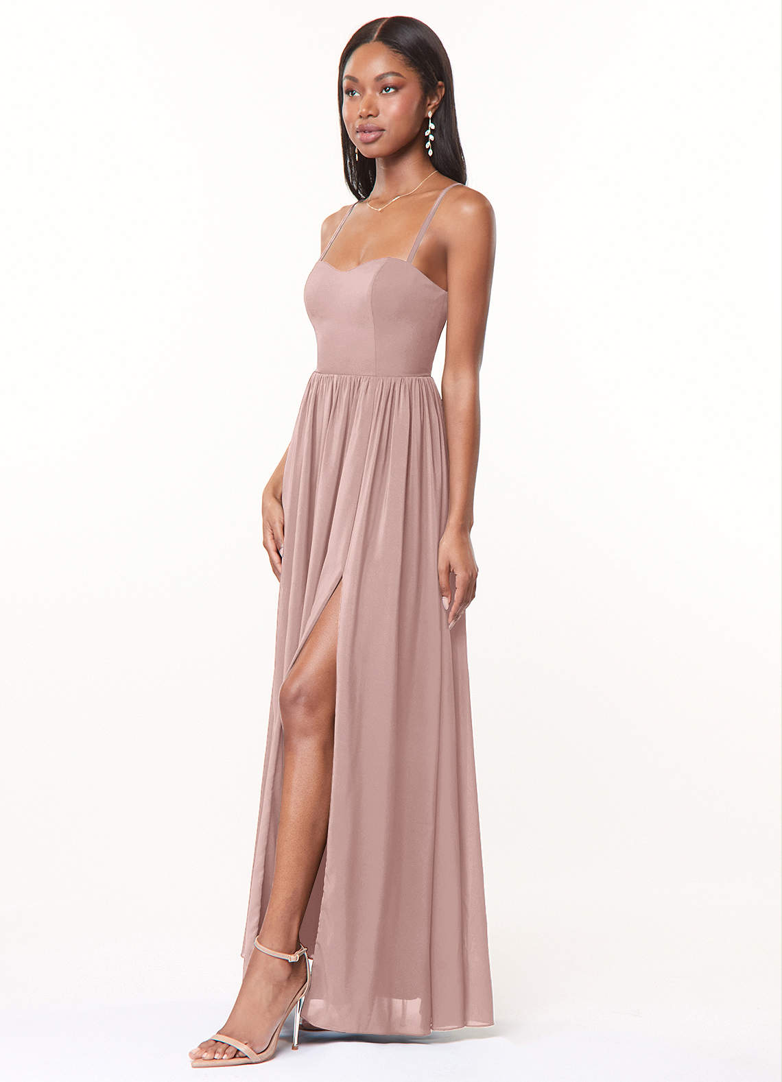 Azazie Marilyssa Dusty Rose Bridesmaid Dresses Azazie