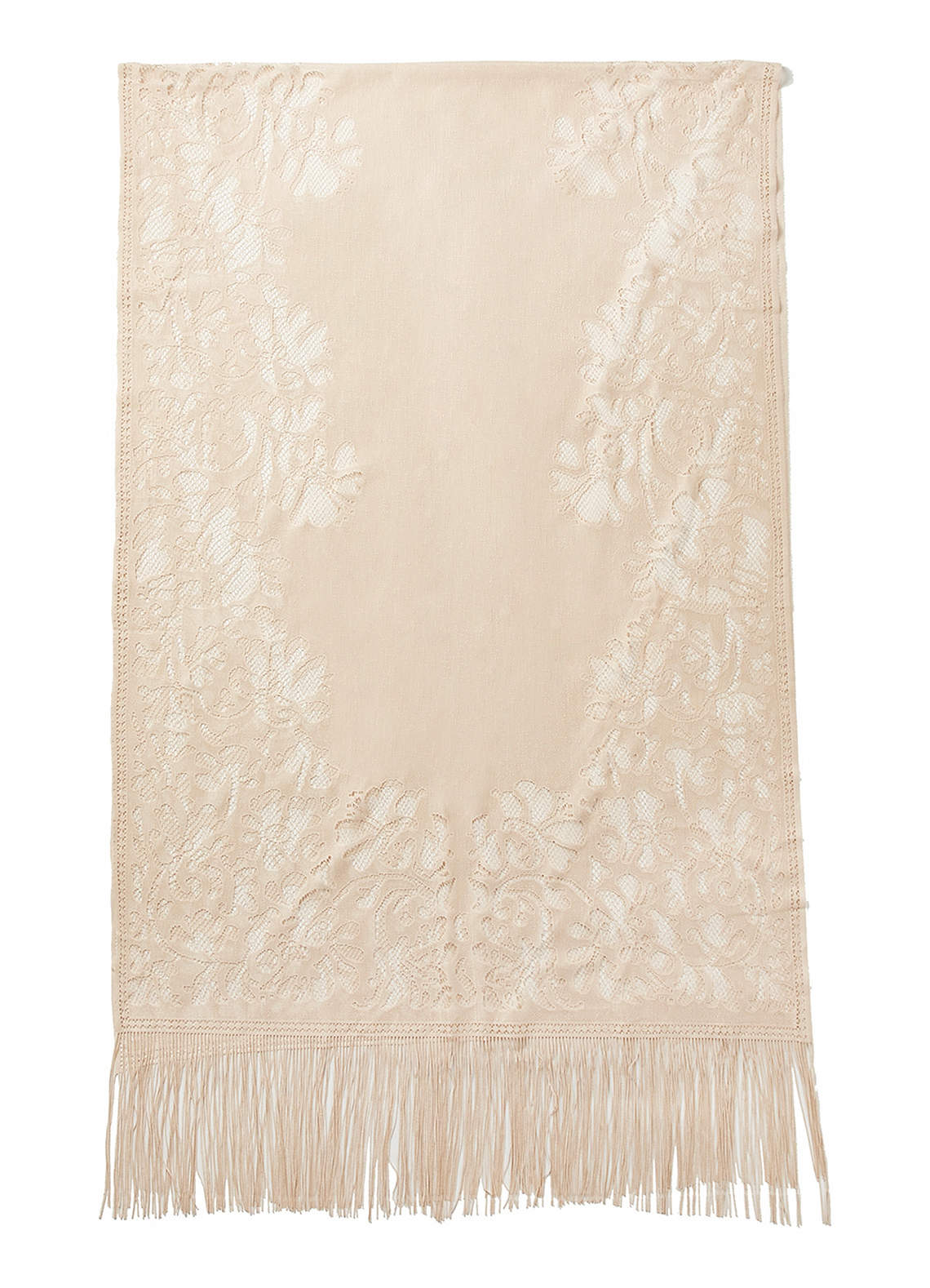 front Lace Ruffle Shawl