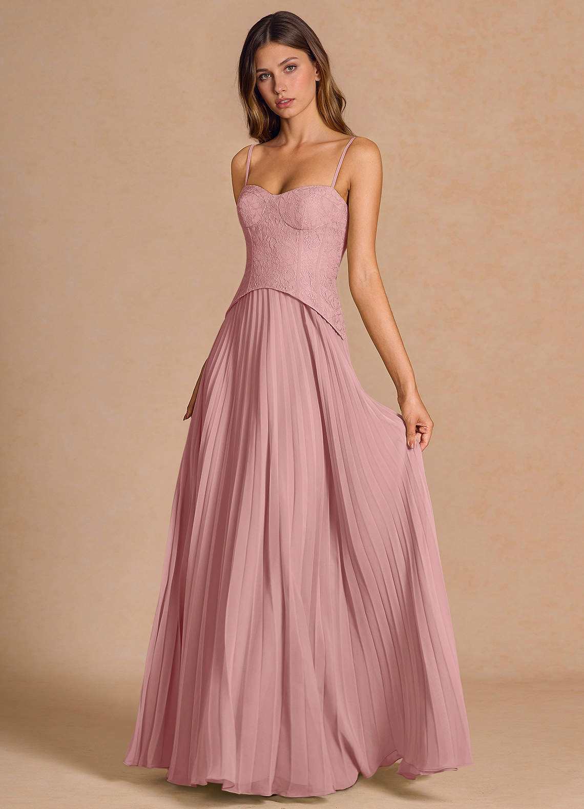 Daphine Light Pink Maxi Dress image1