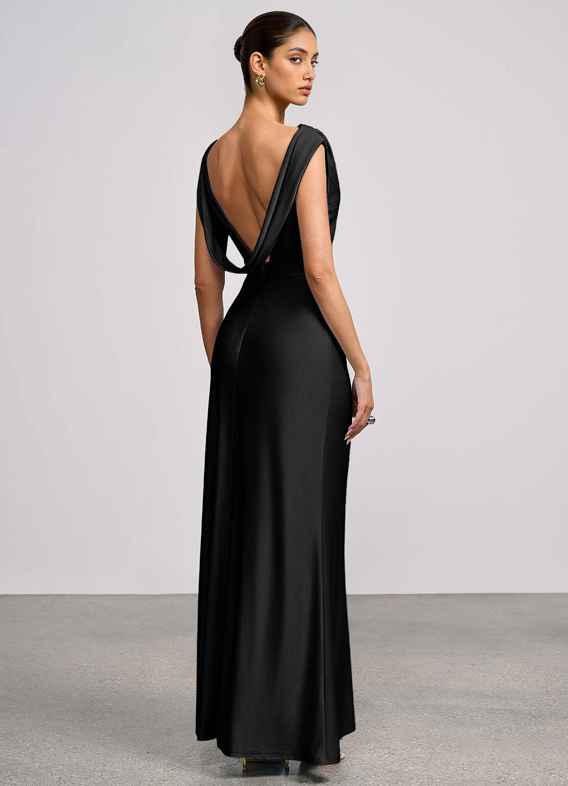 Althea Black Maxi Dress image4