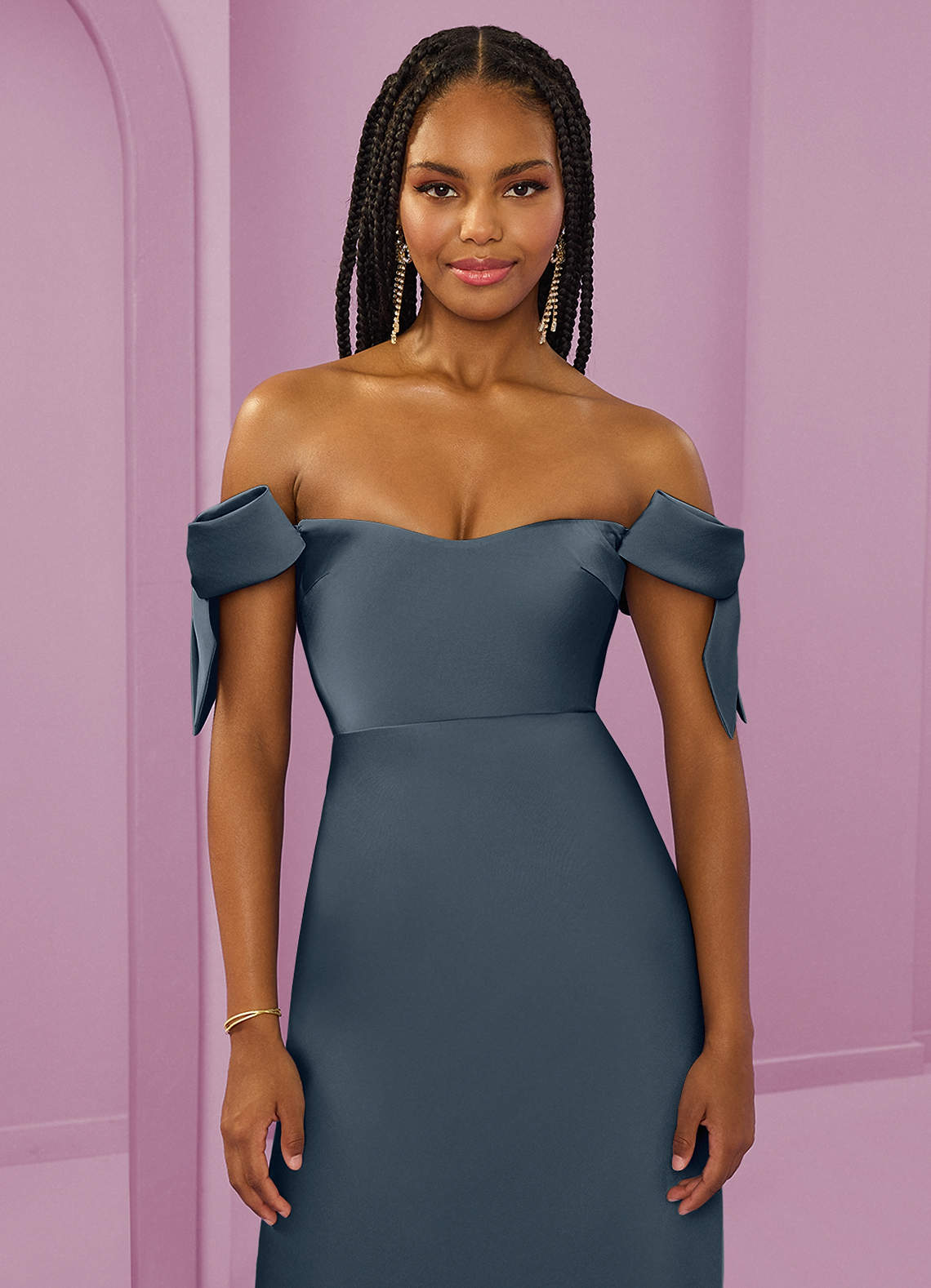 Vestido de dama de honor Barbie™ ❤ AZAZIE 1037 en color - Main Image