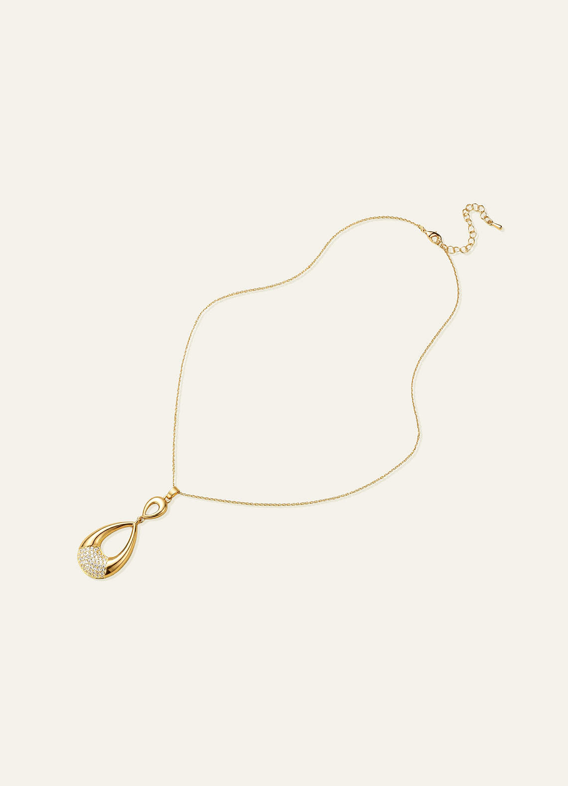 front Gold Zirconia Jewelry Set
