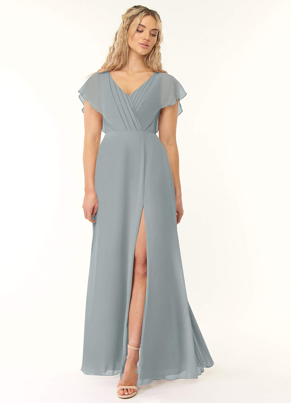 Dolphin Grey Azazie Rylee Bridesmaid Dresses Azazie