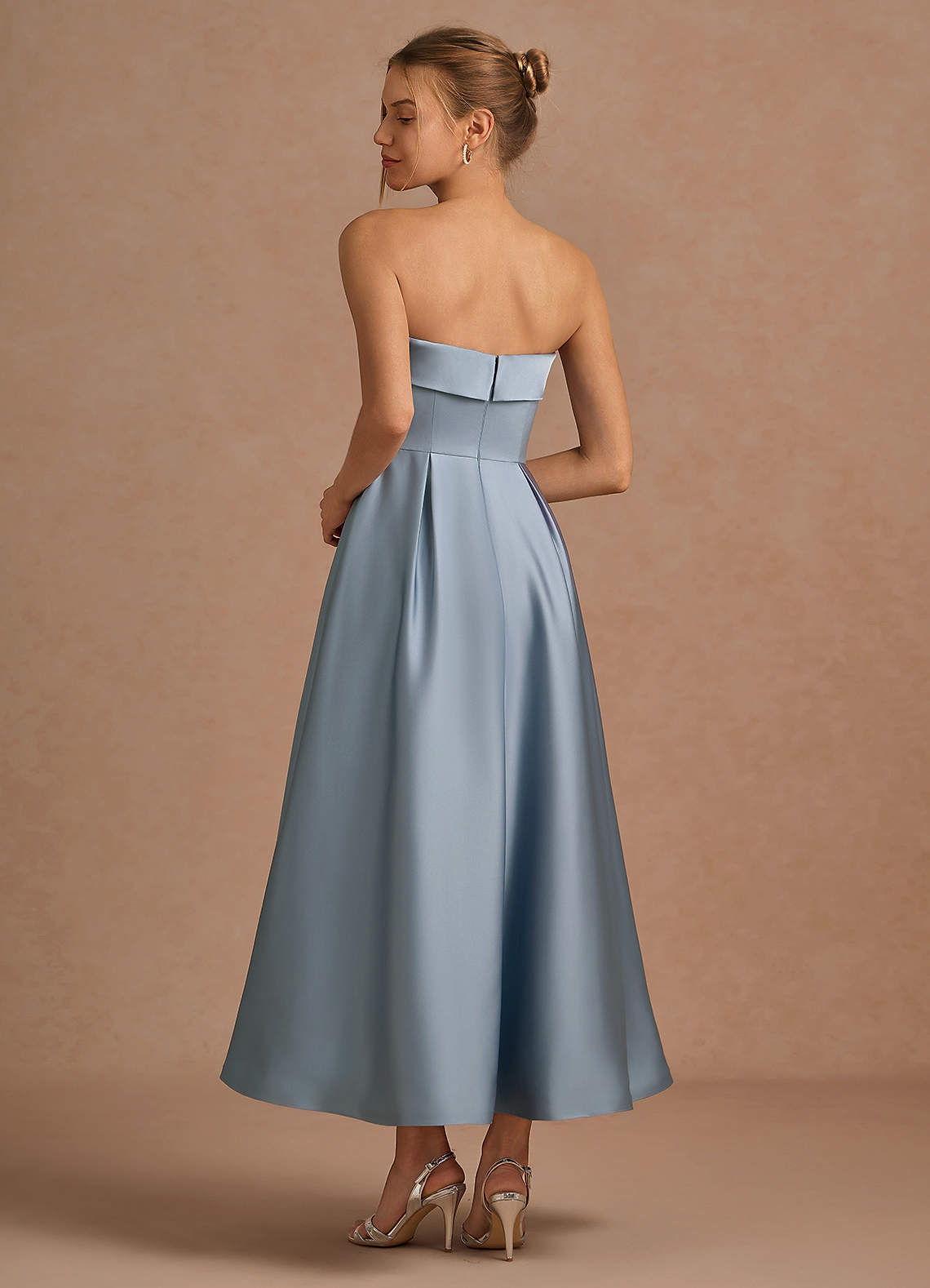 Lucienne Olive Green Midi Dress Ready to Ship | Azazie
