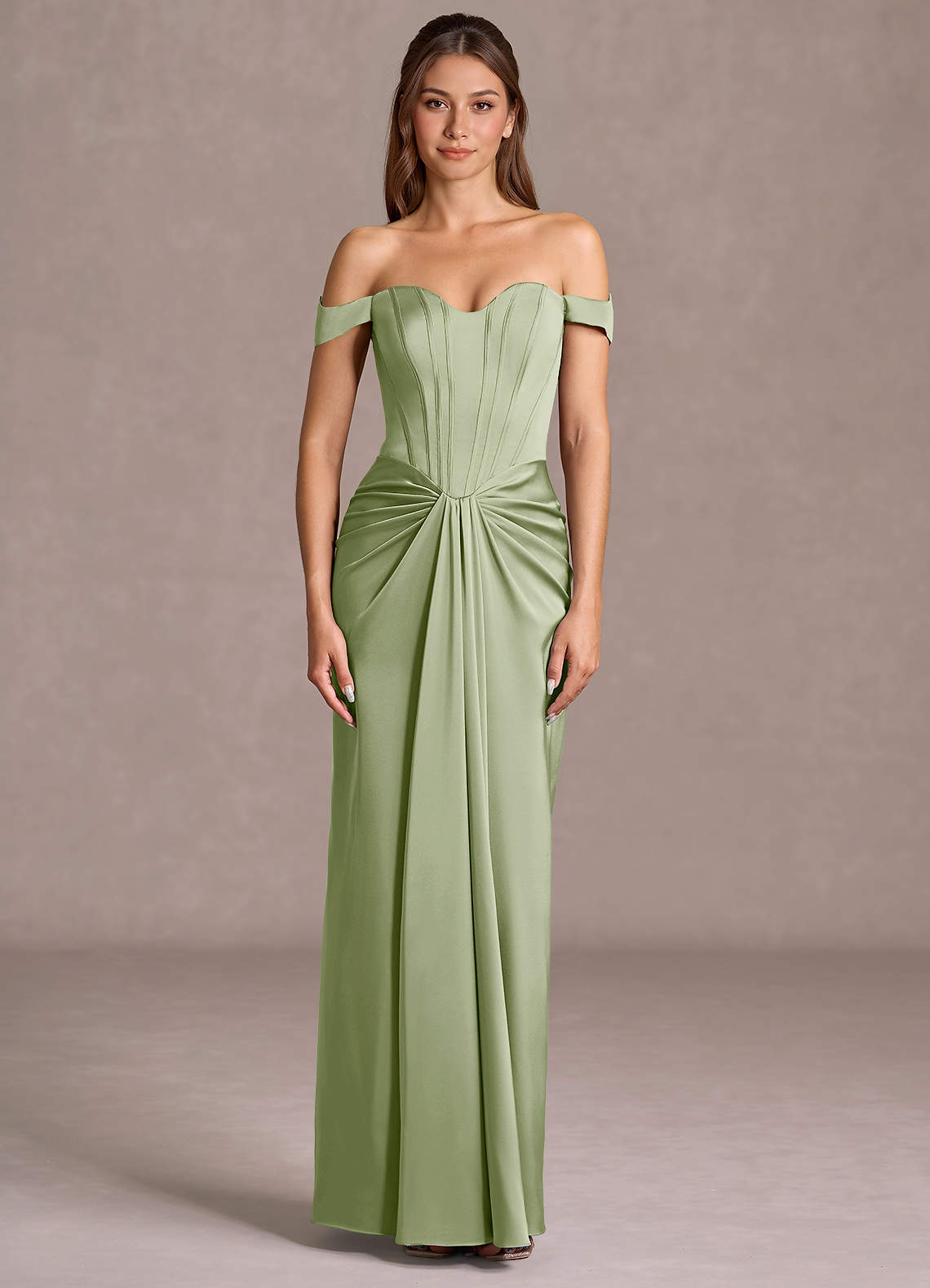 Vestido Verde Claro Largo Lorelei image1