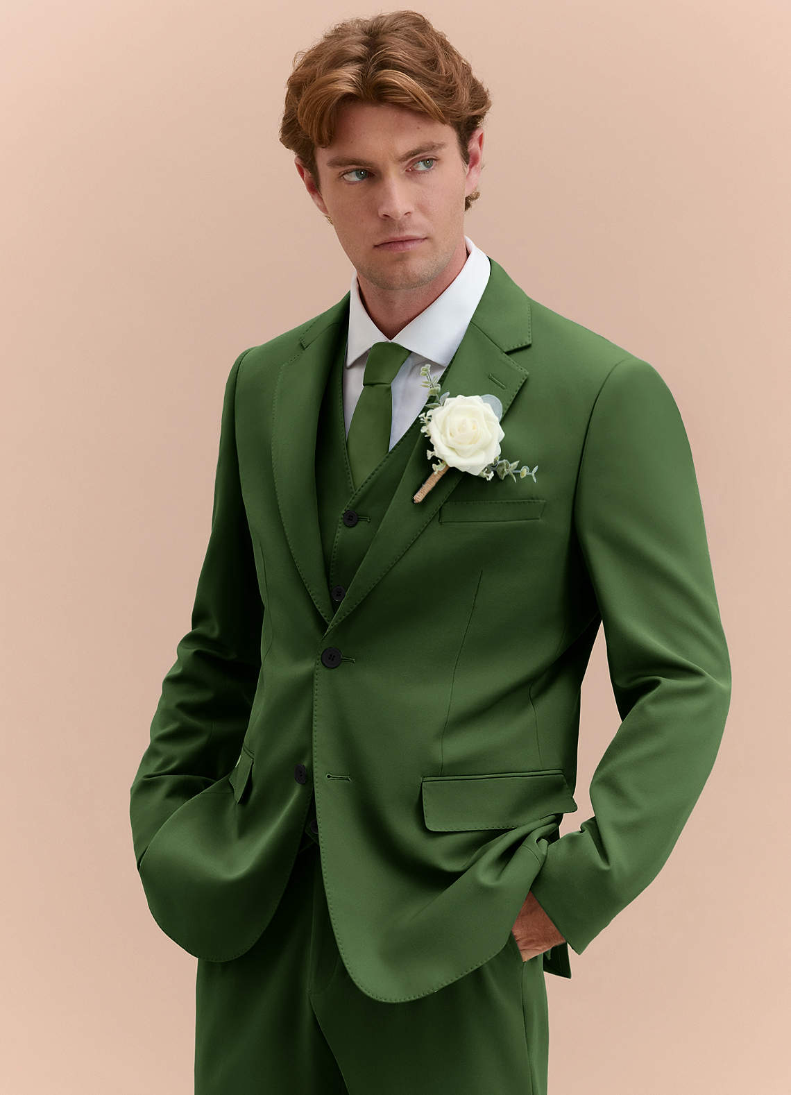 James Olive Structured Stretch 3-piece suit | Suit Sets |Azazie