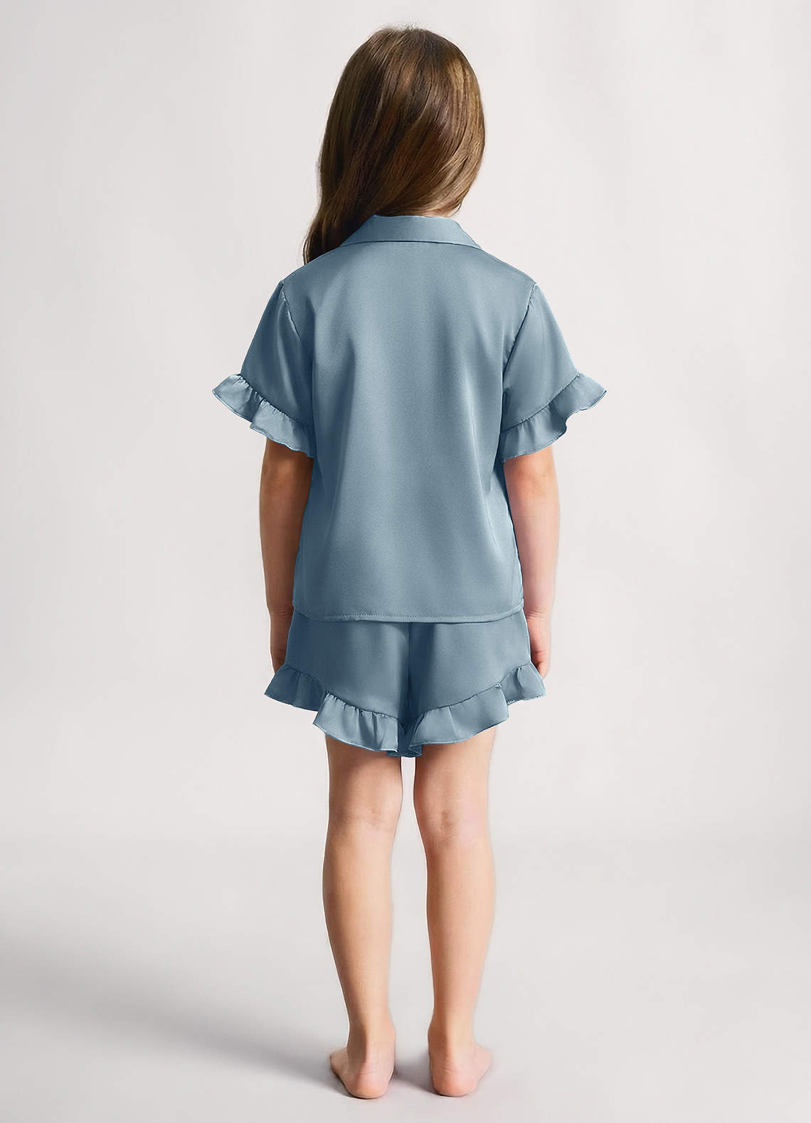 front Flickor Volangpyjamas med Kort Ärm