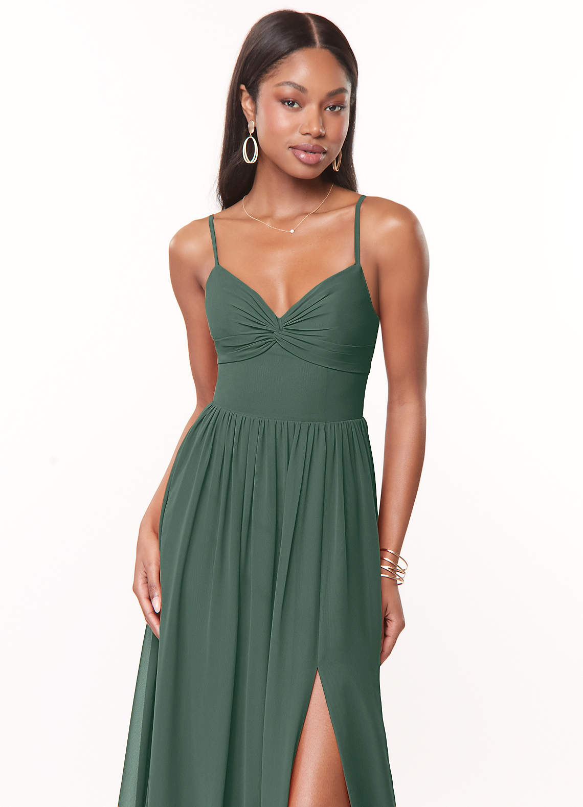 Azazie Zeya Sea Moss Bridesmaid Dresses | Azazie