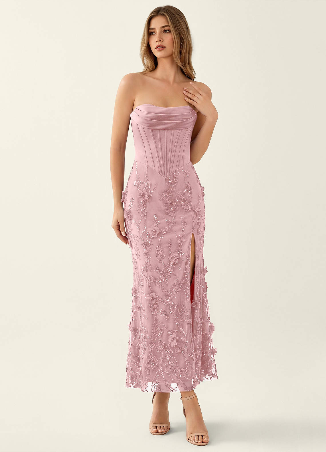 fitted a line dress Terani Couture 251P4549 main image 1