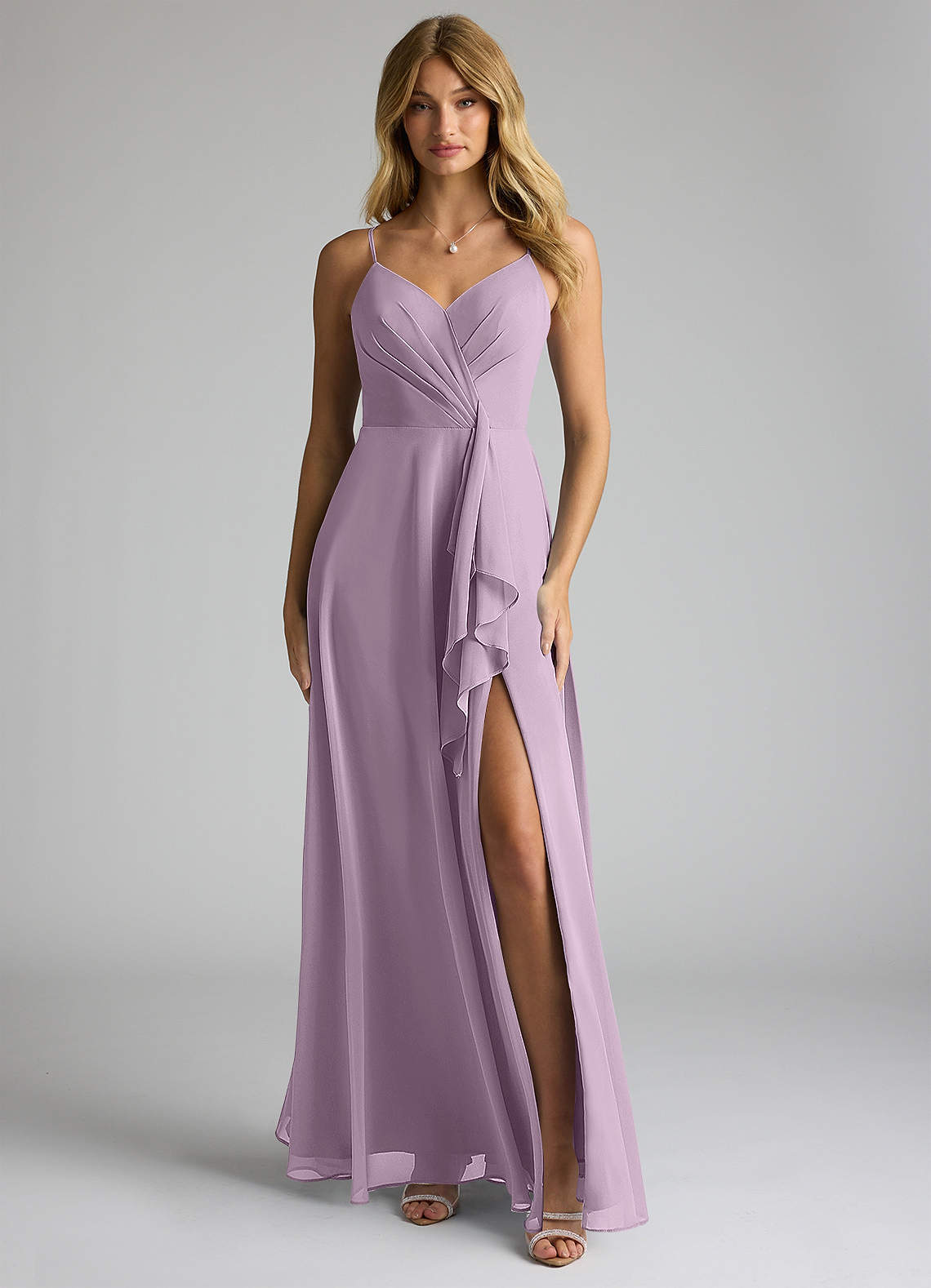 Azazie Akita Wisteria Chiffon Bridesmaid Dresses | Azazie UK