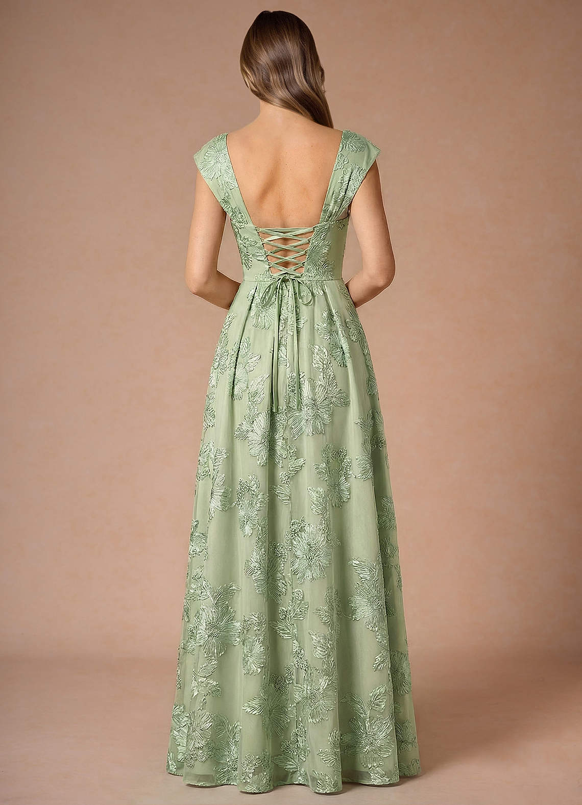 Hazel Light Green Maxi Dress image1