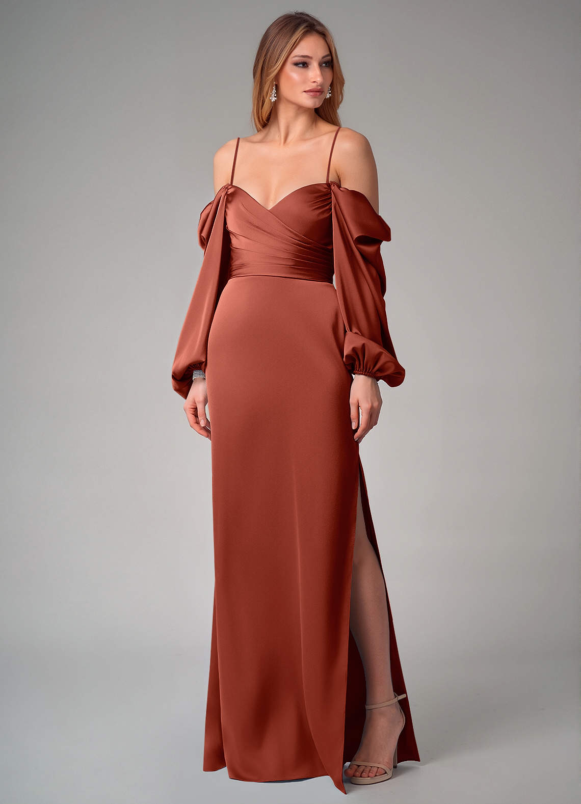 strapless wedding guest dress Ravello Maxi Green Satin Maxi Dress, The fabric is high Size:Belt-32 2025 prom trends