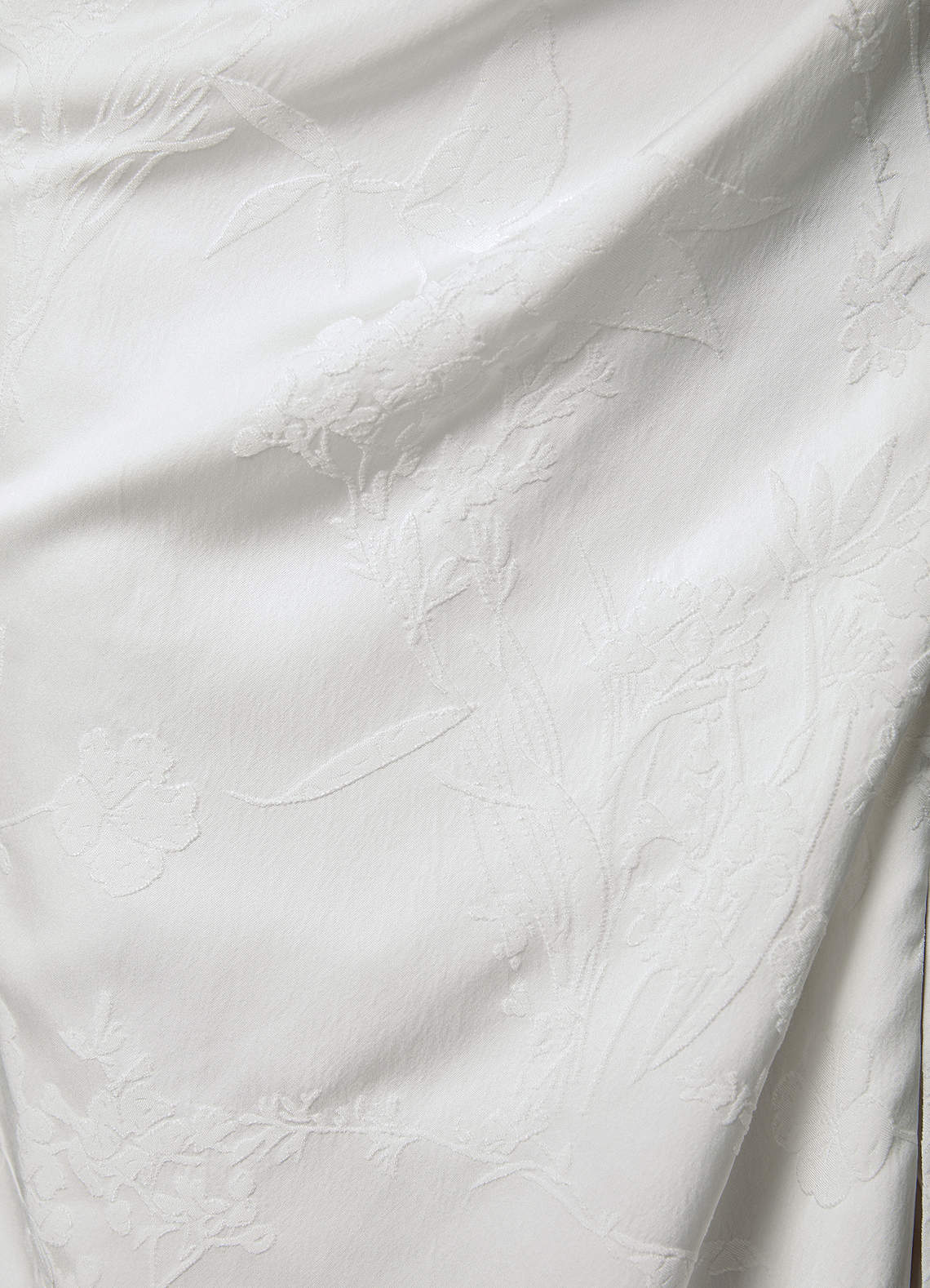 Azazie Tilly 웨딩드레스 쉬스 오프 더 숄더 플로럴 자카드 스윕 트레인 드레스 image4