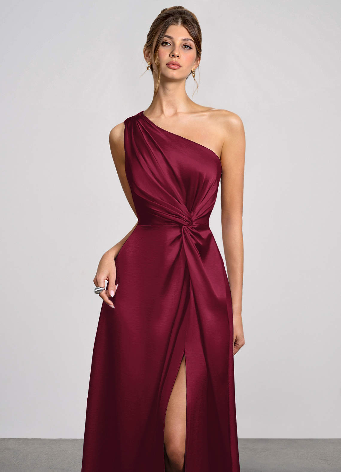Eulalie Bundundy Luminous Satin Maxi Dress image4