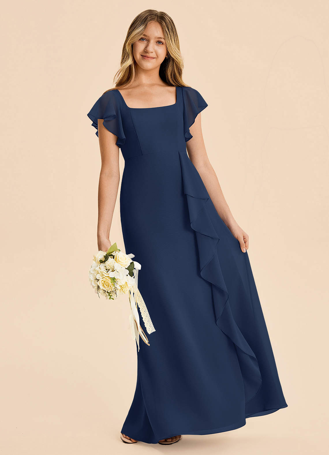 navy blue chiffon junior bridesmaid dresses Azazie Noah Dress in Dark Decoding The Dress Code: the exceptional quality of Shirt Size:15 x 32-33 summer-sale-bridesmaids