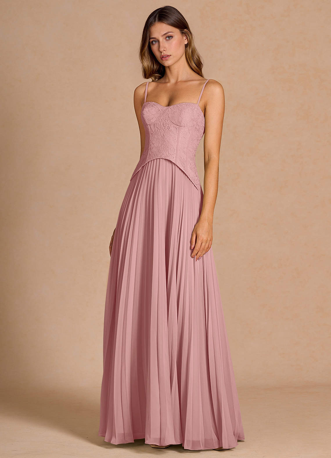 open lace back dress Pinkblush Light Pink Square Neck Shoulder Tie Tulle Maternity Maxi Dress Small main image 1