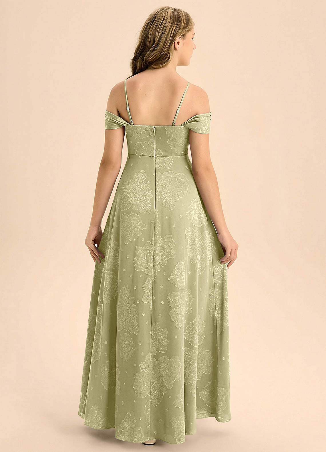 front Azazie Anselie Junior Formal Dress