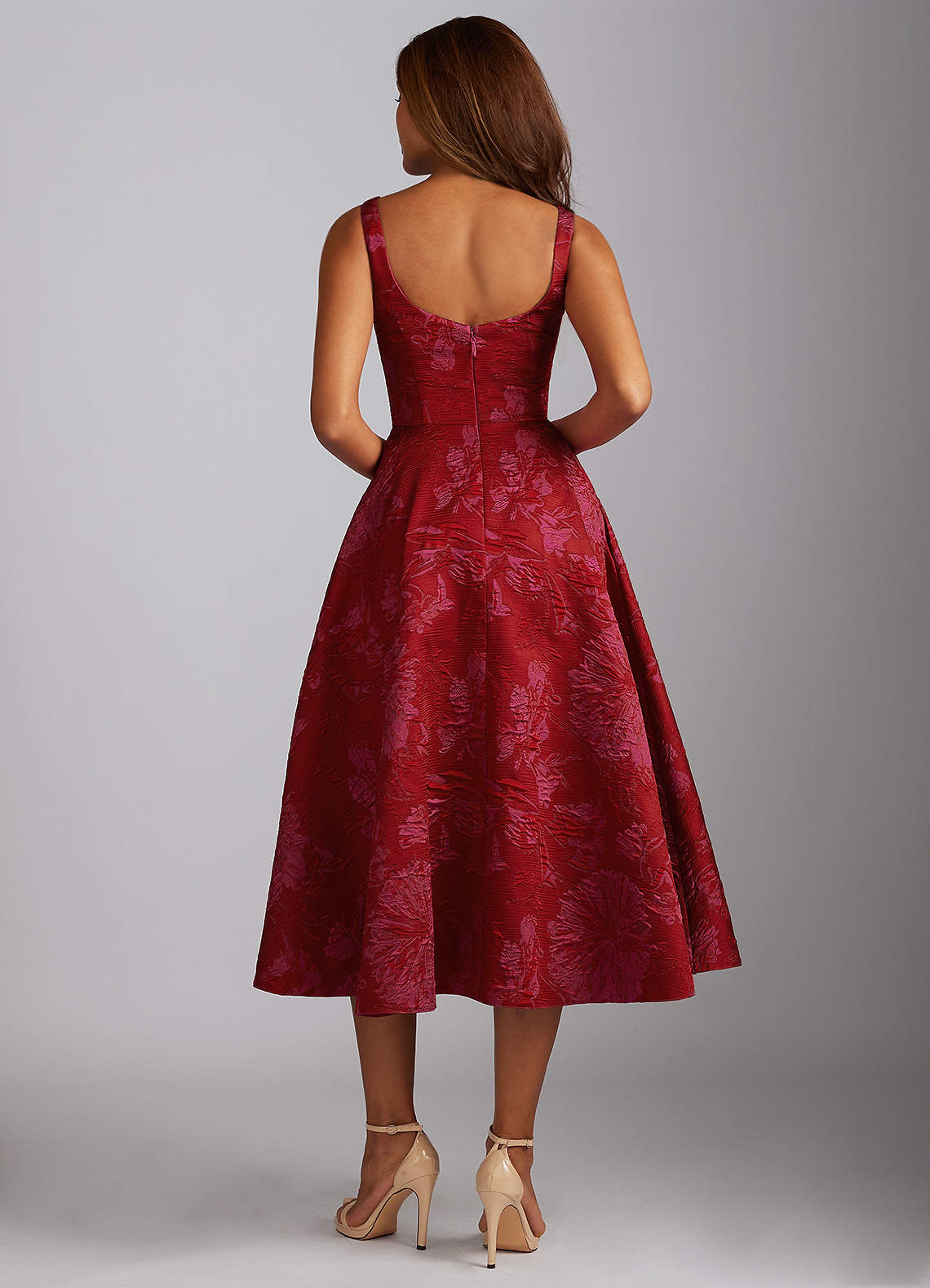 asos dark red dress dark red dress midi Maeva Satin Midi Dress in Burgundy Maroon