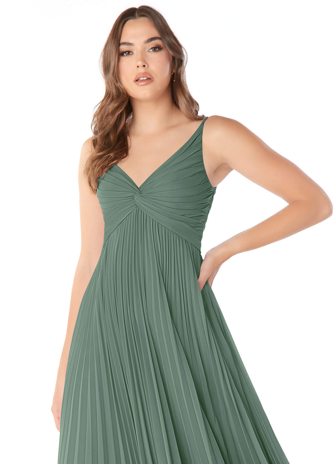 Azazie Raychelle Eucalyptus Bridesmaid Dresses | Azazie