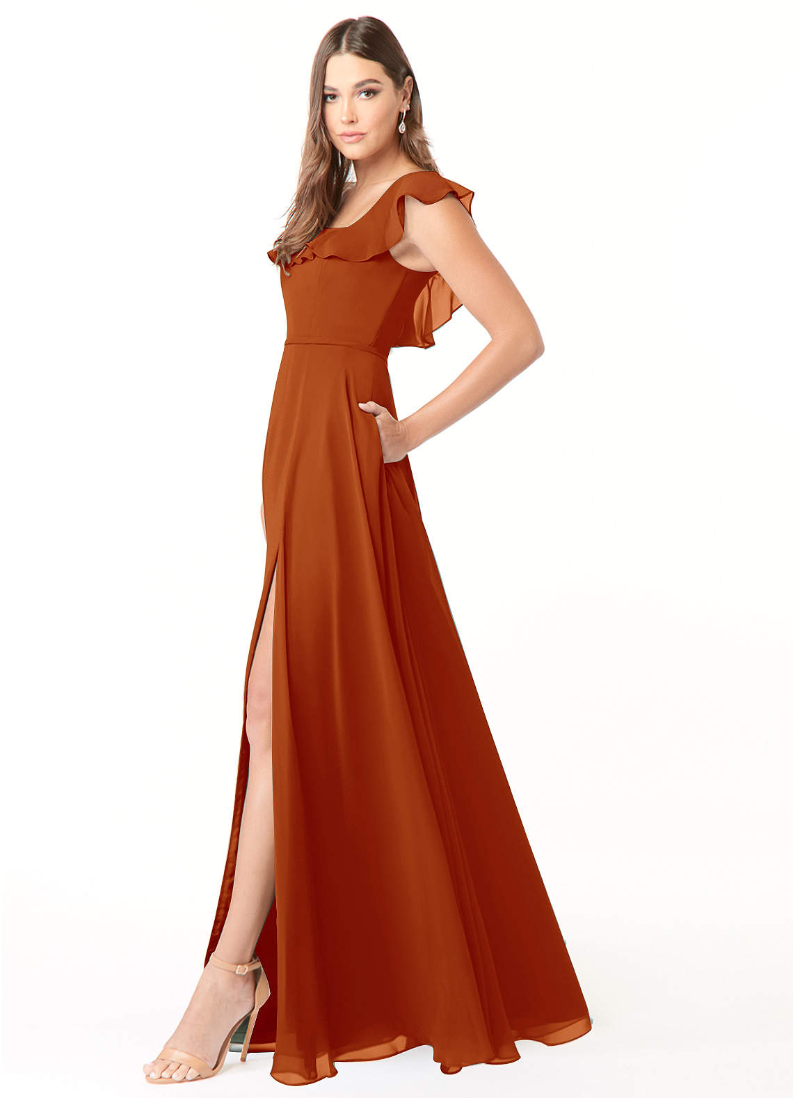 Azazie Jinny Paprika Bridesmaid Dresses Azazie