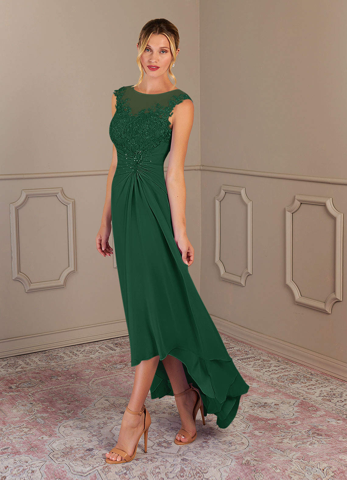 Dark Green Azazie Endora Mother Of The Bride Dress Mother Of The Bride Dresses Azazie 0515