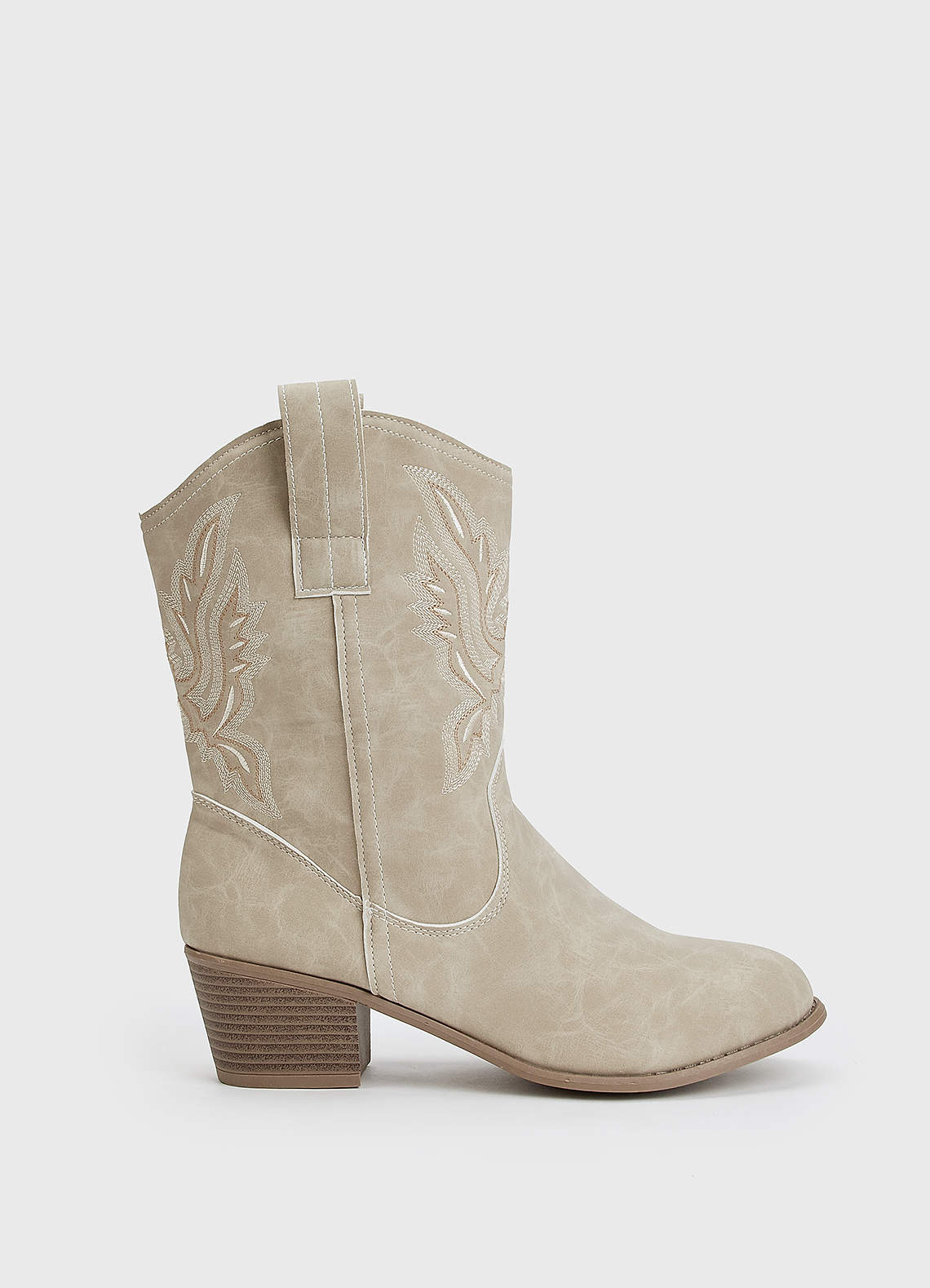 front Embroidered Cowboy Boots