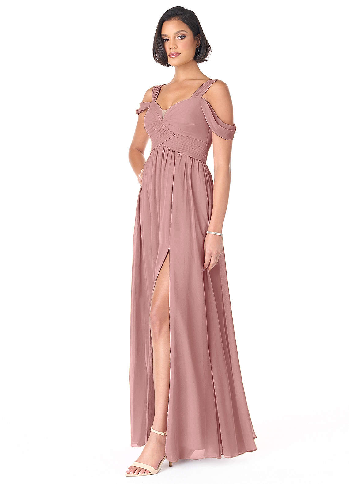 Azazie Lianne Dusty Rose Bridesmaid Dresses | Azazie