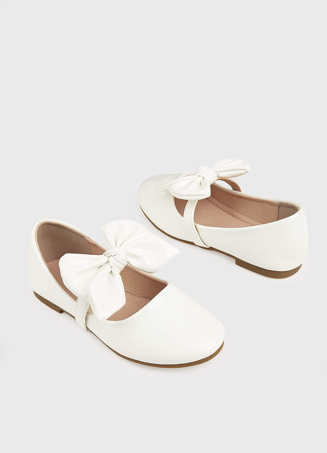 front Bow Strap Girl's Flat Shoes