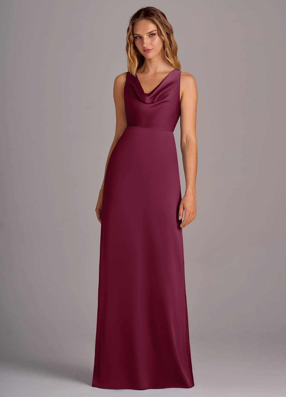 a line stretch dress Azazie Wrenlee