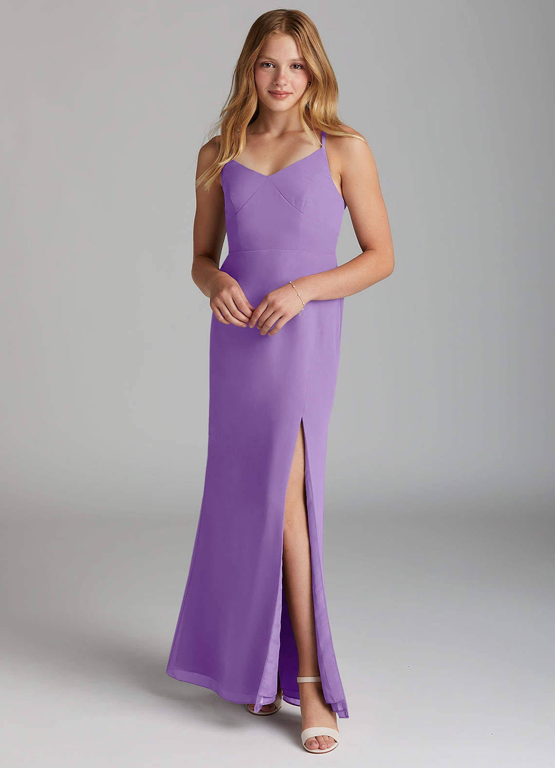 Azazie Becca Junior Tahiti Mermaid Chiffon Dress image1