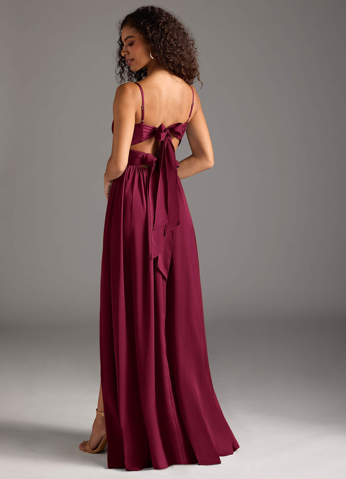 ladies burgundy dresses Women's Dress: Gathered Long Dress Burgundy / 2XL Her floor  WE'27 THEME INSPO |