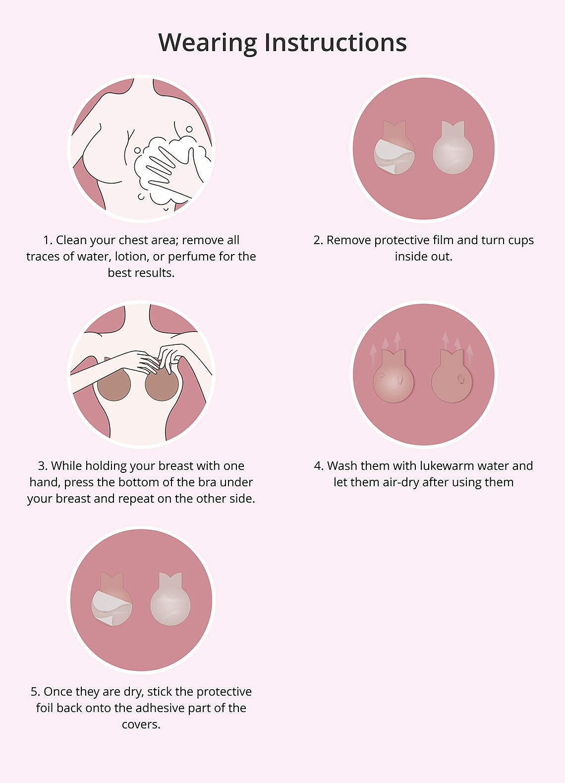 front Silicon Breast Lift Covers