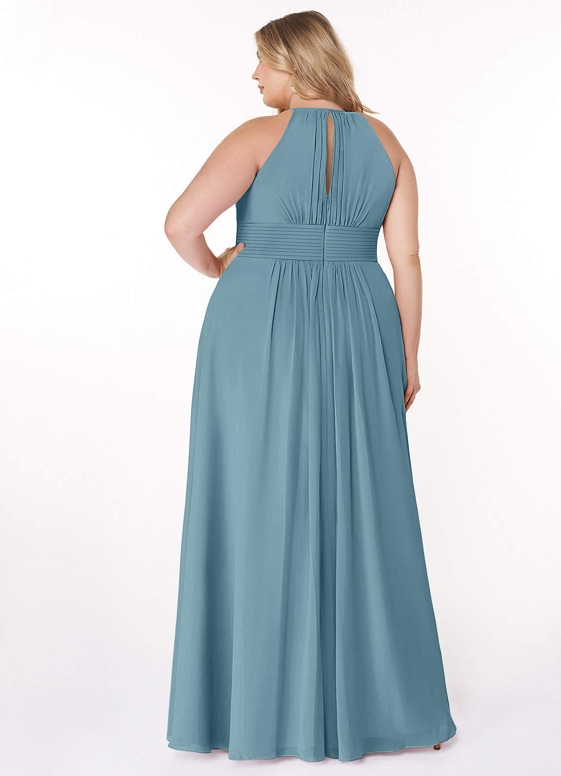 Azazie Bonnie Moody Blue Chiffon Bridesmaid Dresses | Azazie Azazie Bonnie Moody Blue Chiffon Bridesmaid Dresses | Azazie