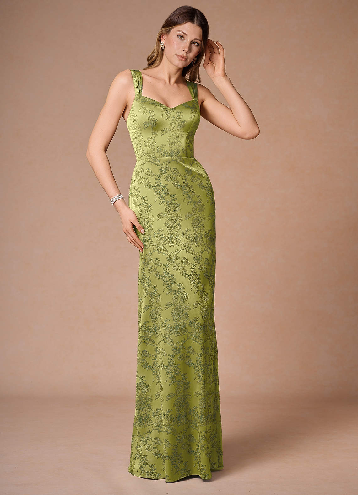 Georgia Moss Navy Pleated Maxi Dress image1