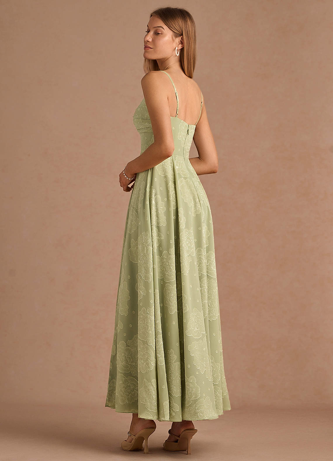 Malory Twist Front Flutter Sleeve Dress