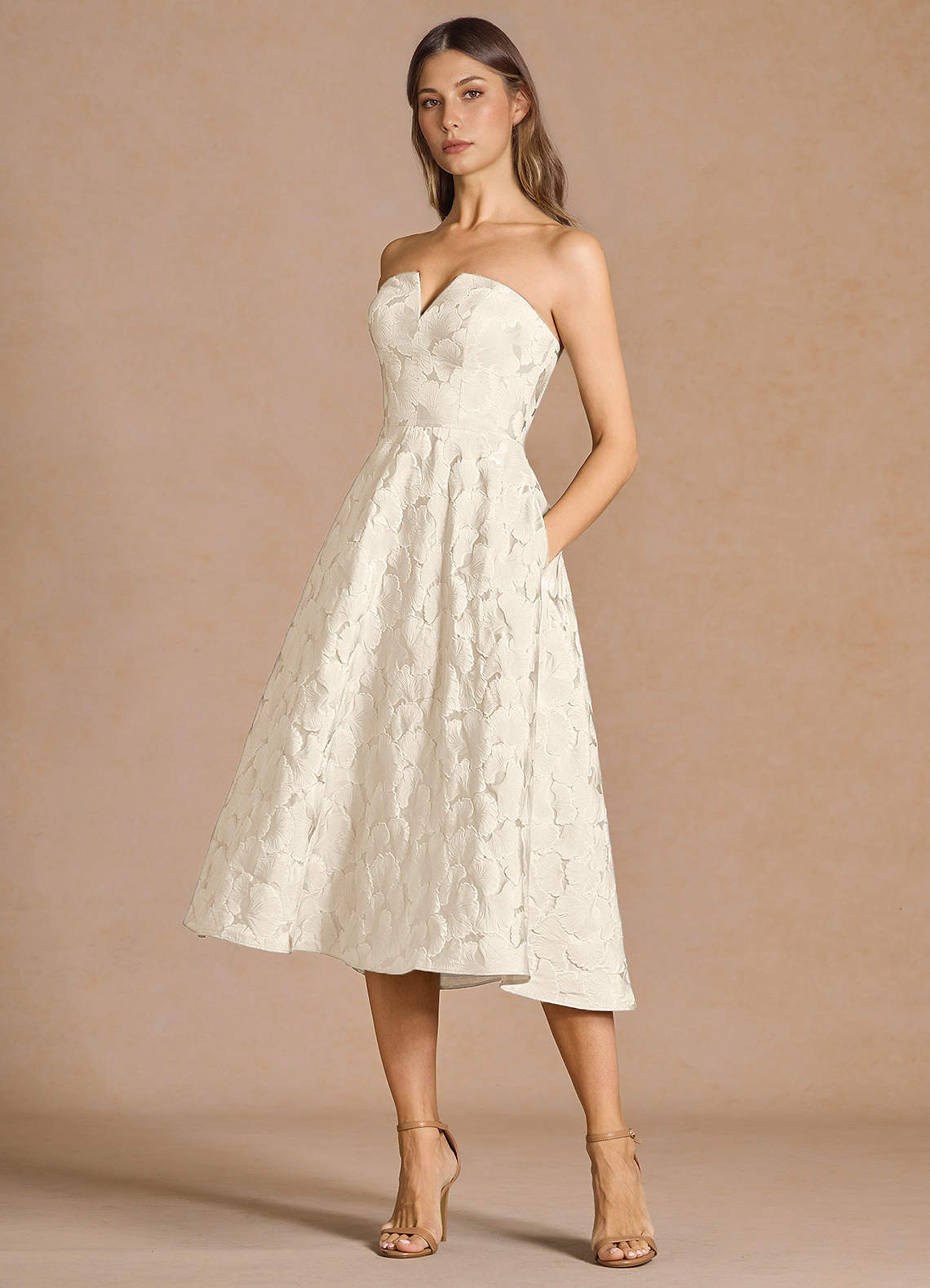 open lace back dress Pleated Chain Print Dress – The Phoenix Collection main image 1