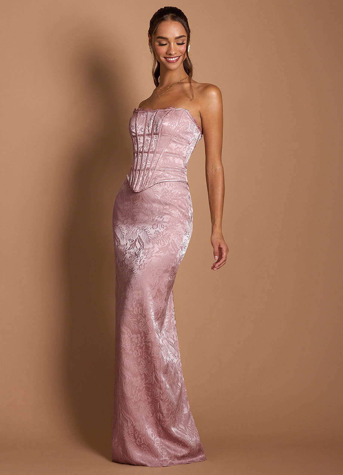 Jess Pastel Pink Two Piece Dress Ready to Ship | Azazie