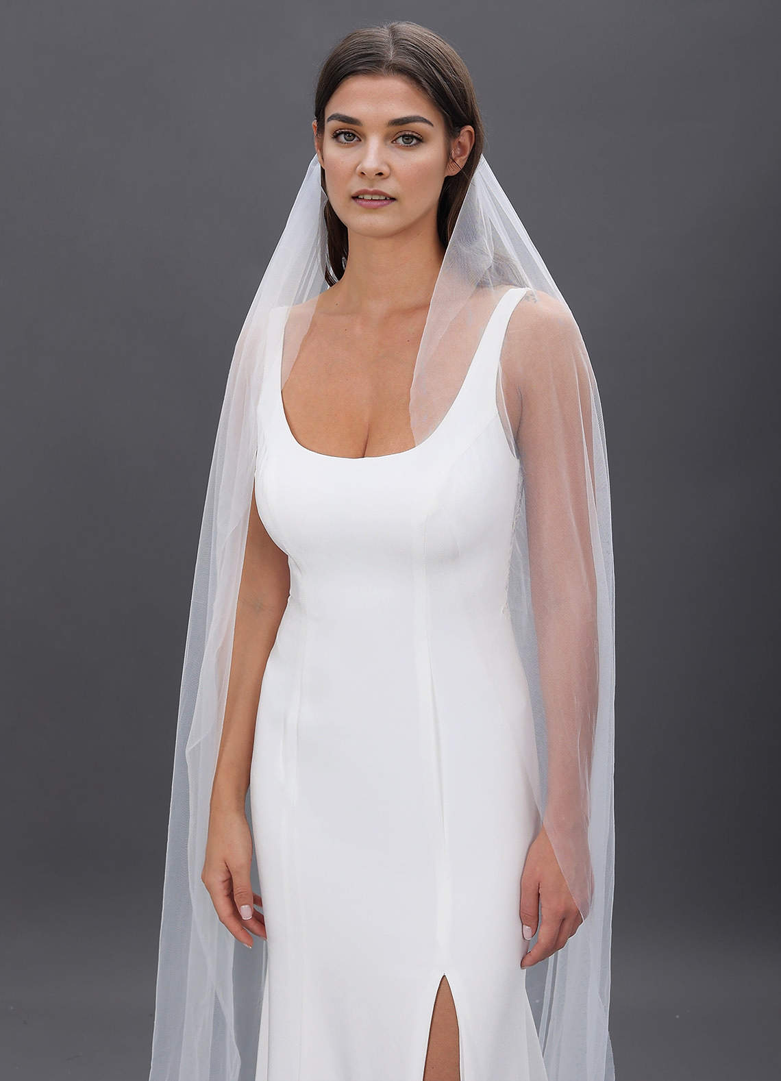 front Talia Cathedral Length Veil