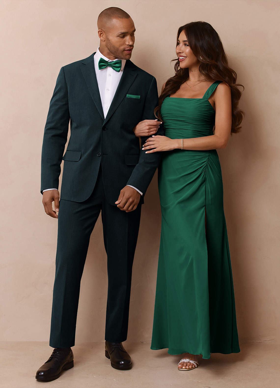 front Savile Dark Green Wool Blend Suit Vest