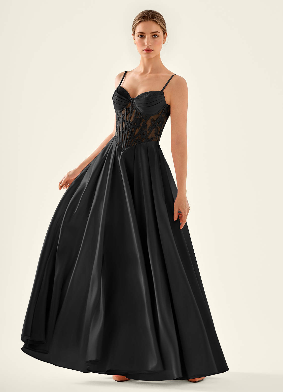 black mesh dress midi Oliana Embroidered Mesh Midi Dress Black main image 1