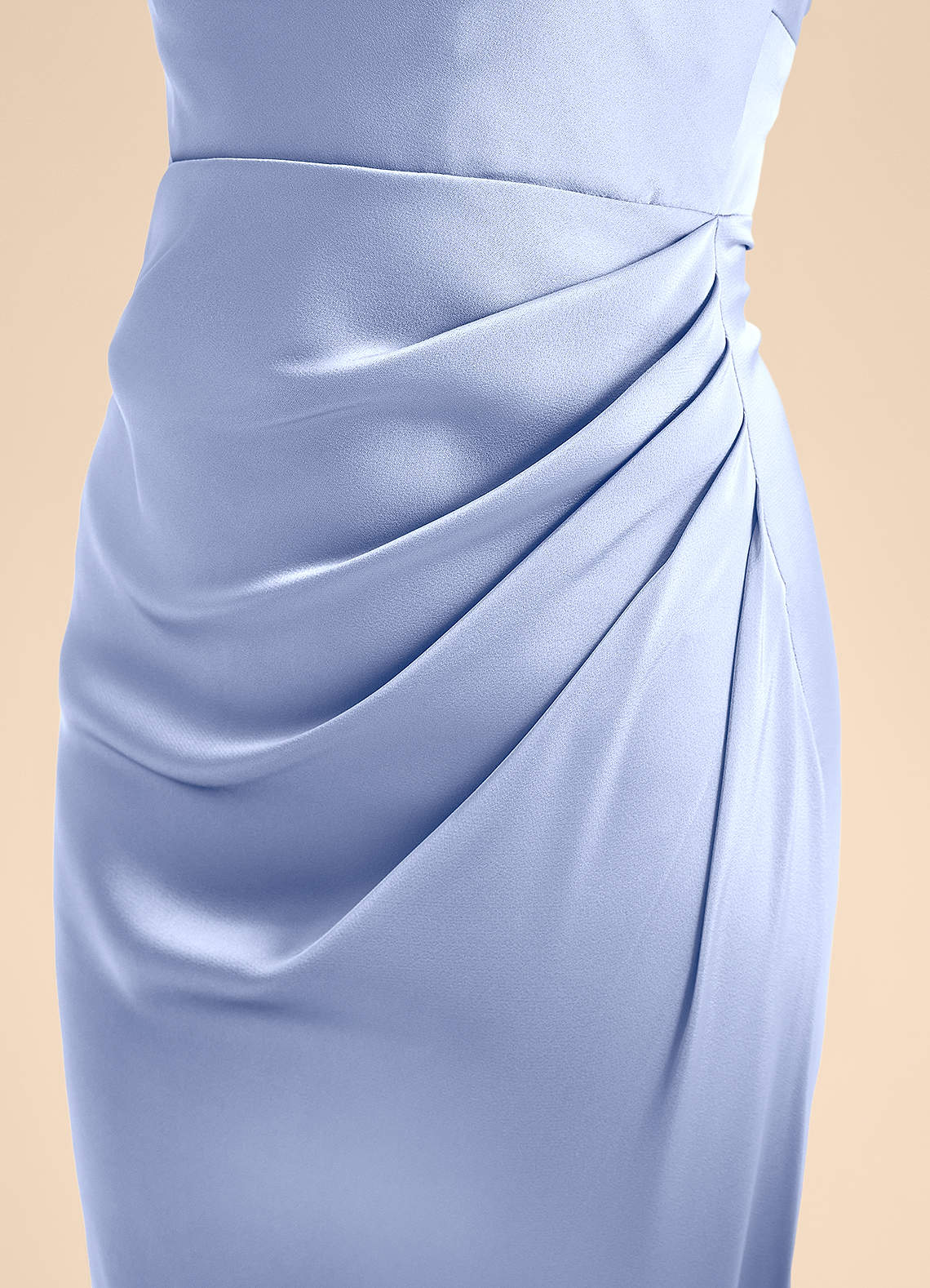 Azazie Renna Junior Linia A Pofałdowany Satyna elastyczna Długość podłogi Młodsza druhna Sukienka image6