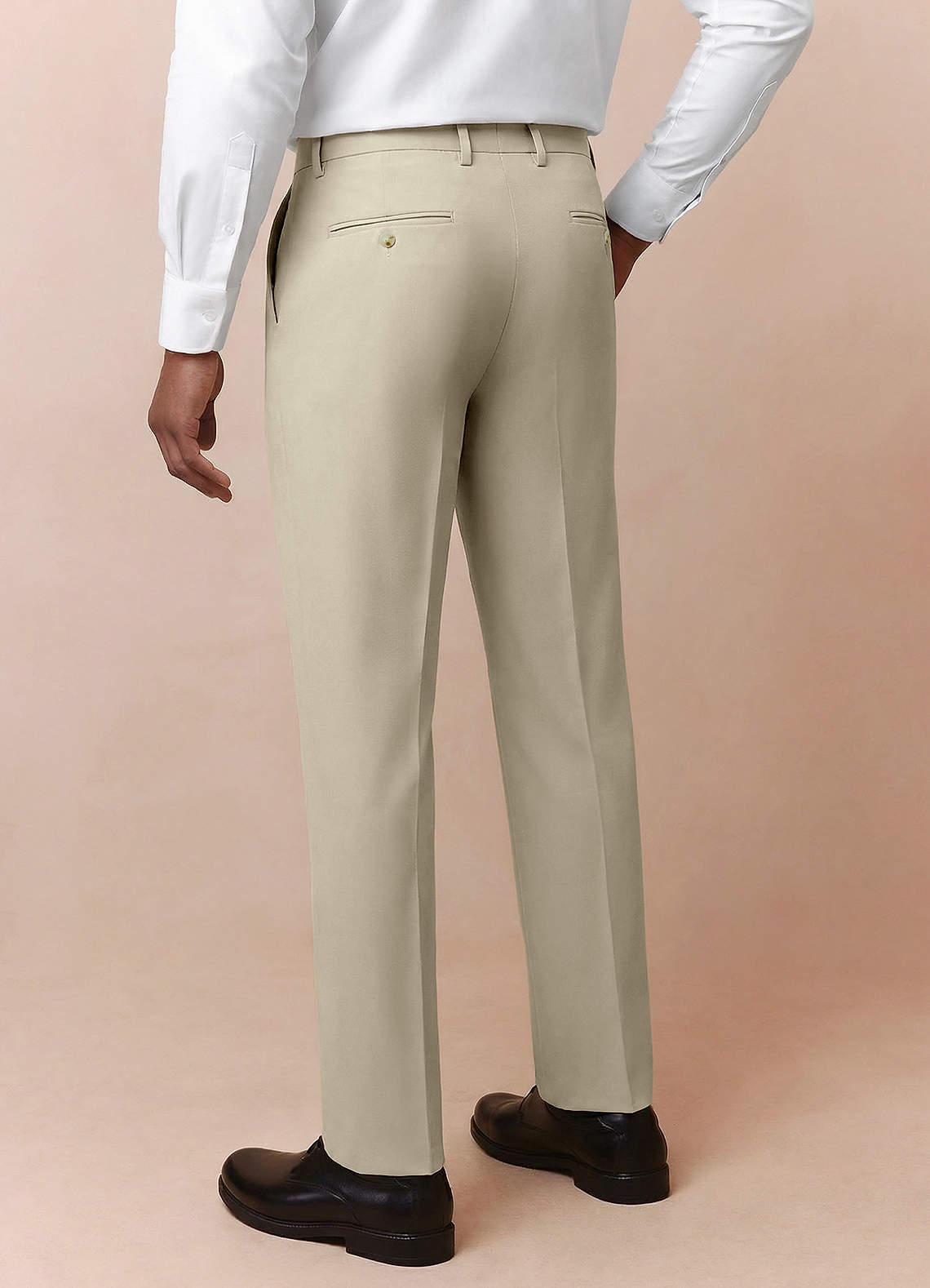 front Vincent Marfil Pantalones de vestir estructurados de alta elasticidad