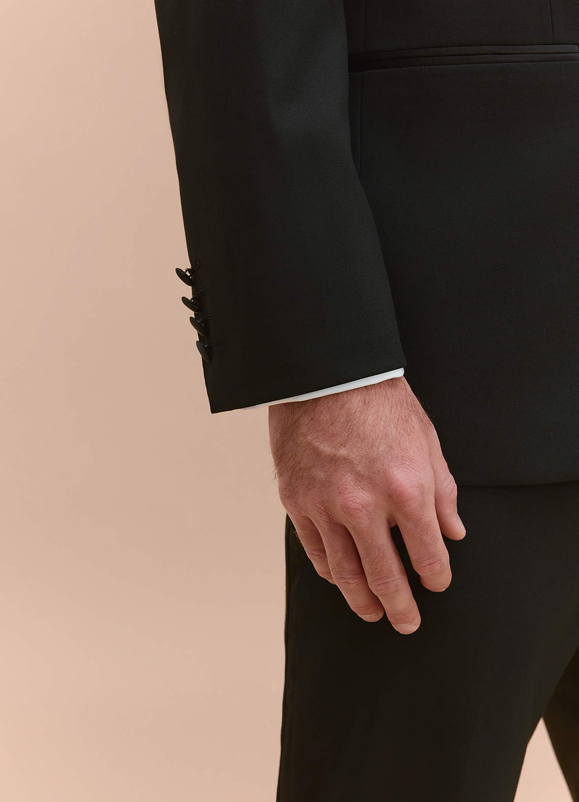 front Winston Black Shawl Lapel Tuxedos Jacket