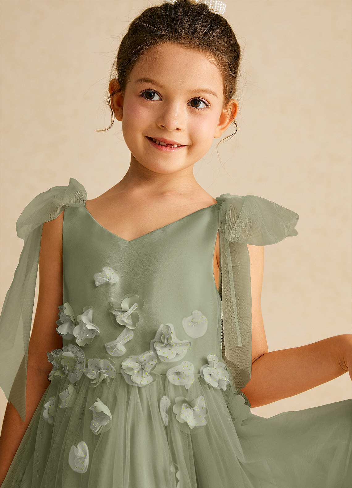 knee length dresses for ladies Sawyer Mini Dress in Pistachio  Lace & Beads