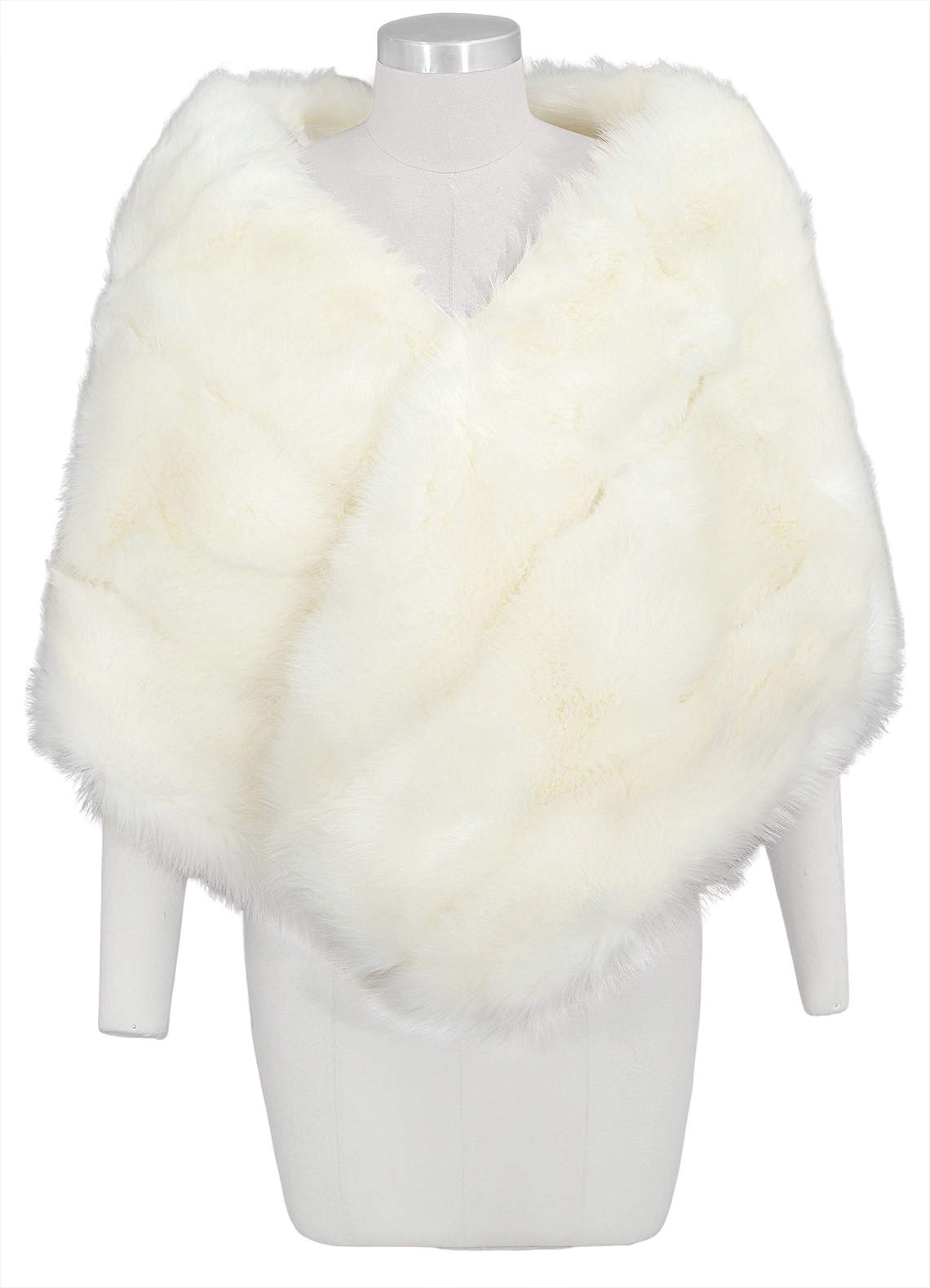 front Joy Faux Fur Wrap