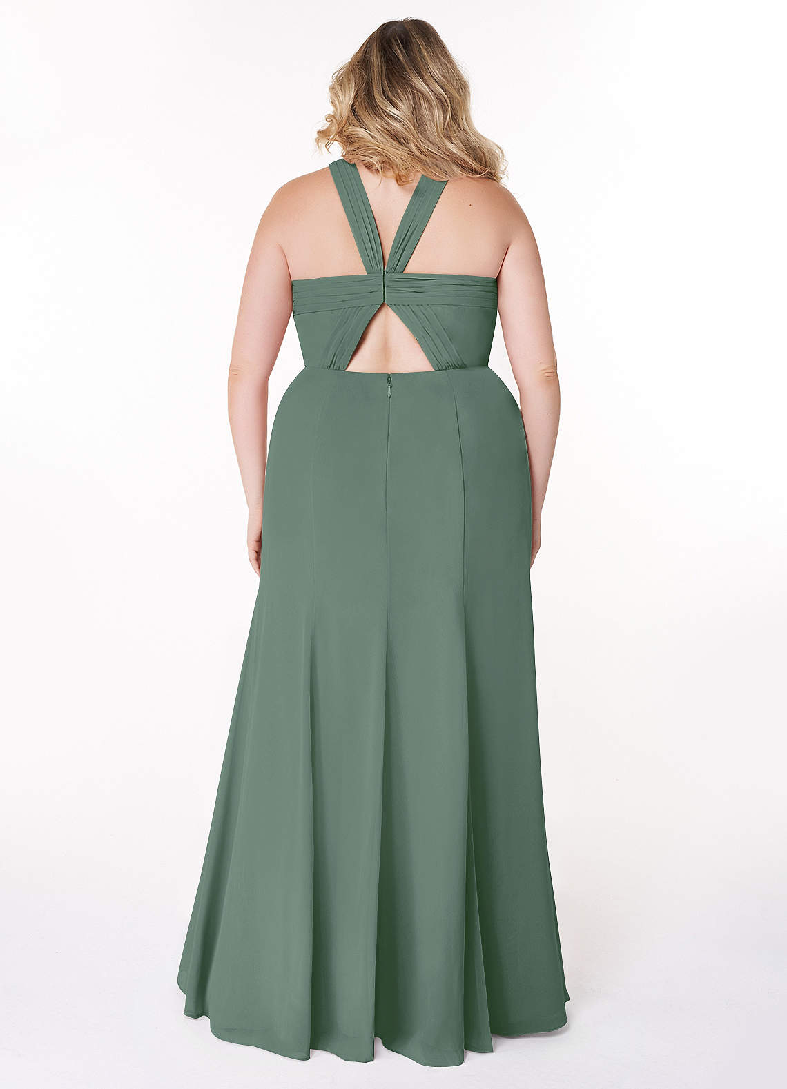 Azazie Rue Eucalyptus Chiffon Bridesmaid Dresses | Azazie