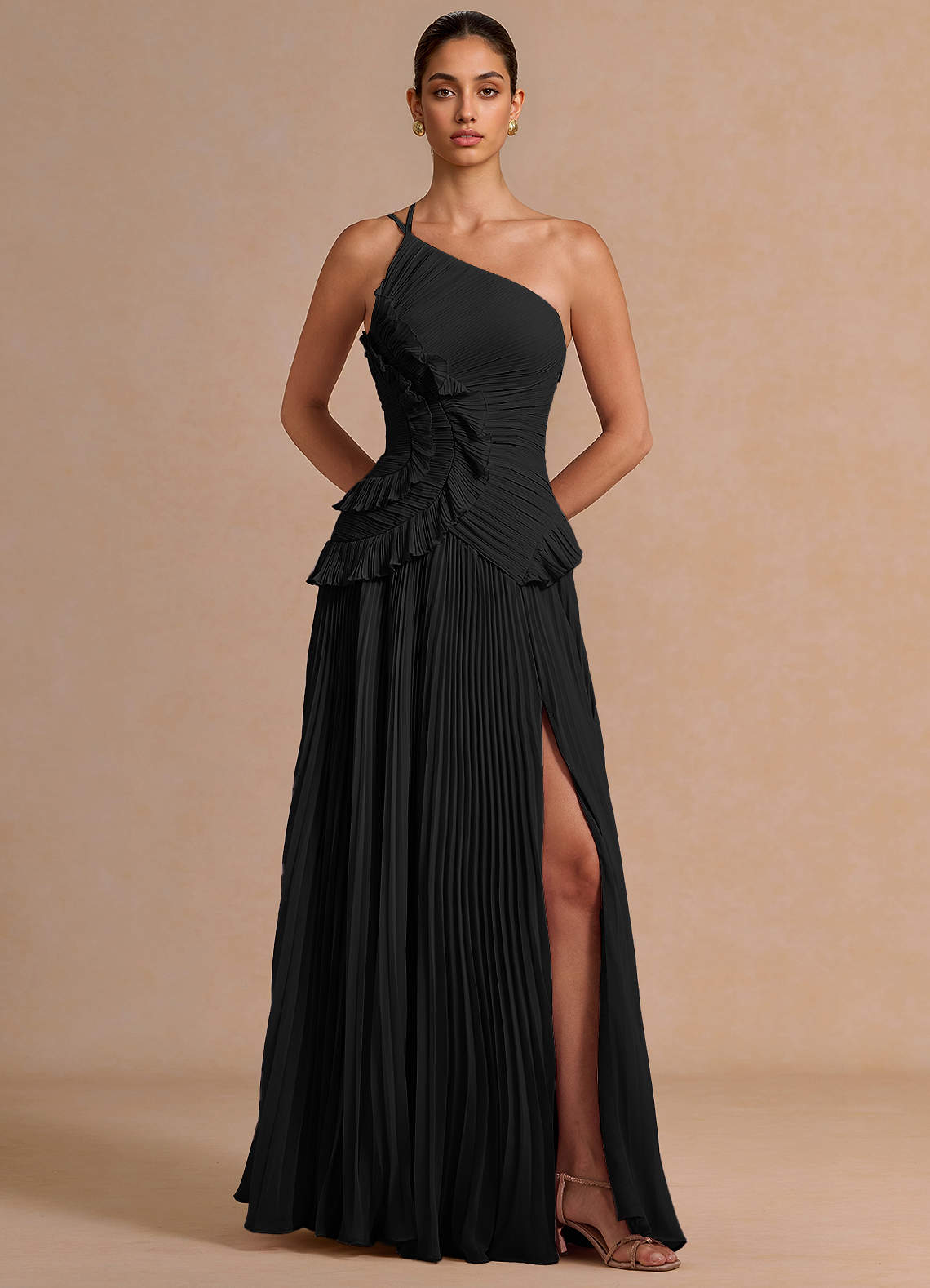 Melody Black Maxi Dress | Azazie
