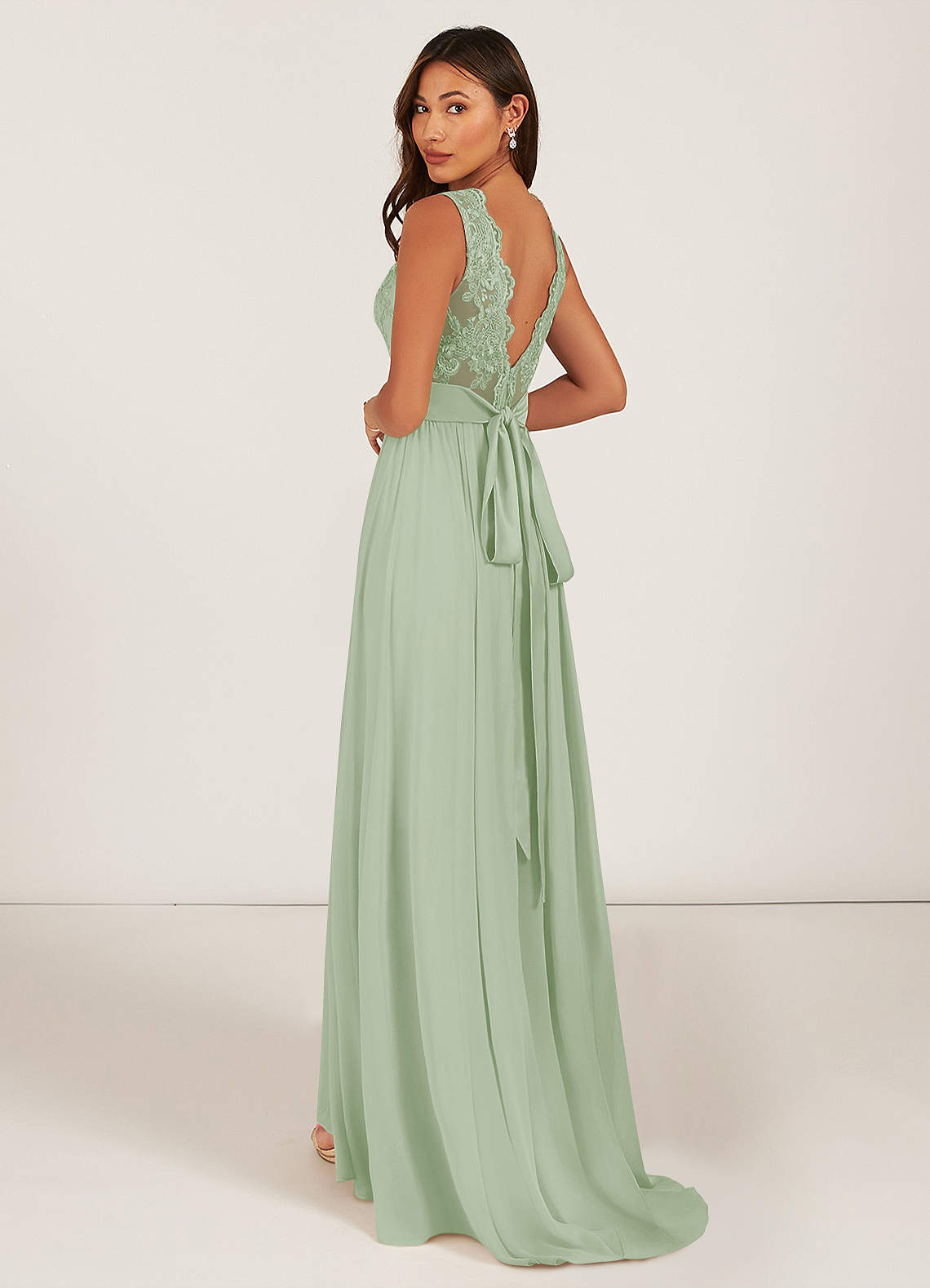 Azazie Gertrude Dusty Sage Bridesmaid Dresses | Azazie